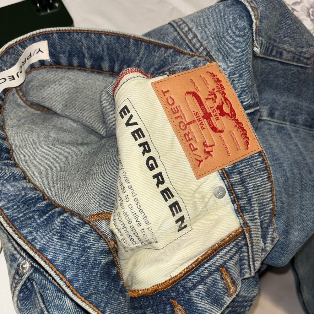 Y/Project Relaxed Blue Jeans